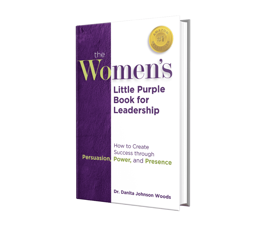 Leadership book with purple cover