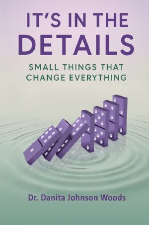 Book cover, purple dominoes creating water ripples