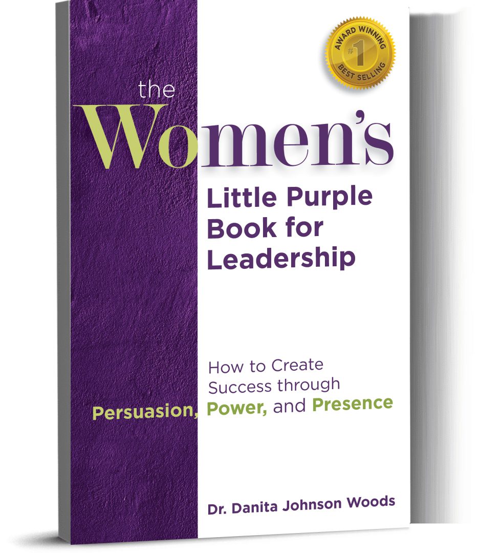 Purple leadership book focusing on women's success.